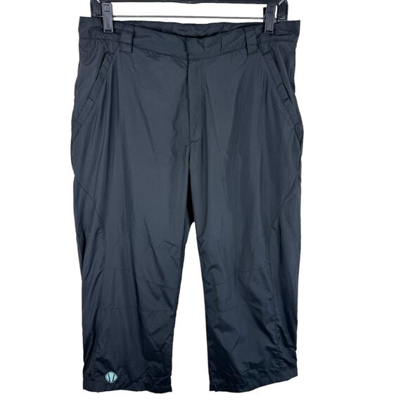 Sunice All Weather Black Straight Leg Capri Lightweight Pants Size M - Picture 1 of 8